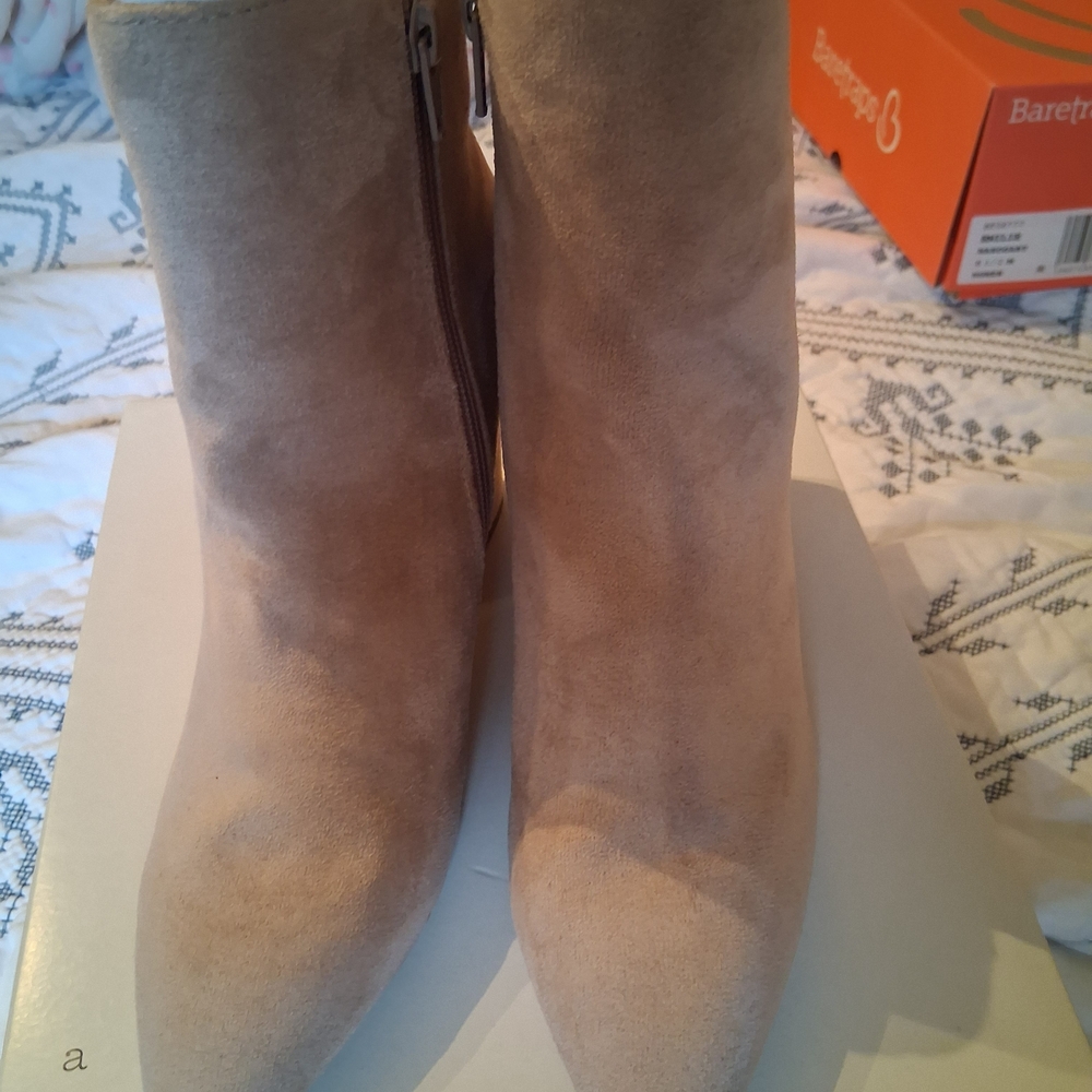 Women's Tan Ankle Boots - Picture 5 of 8